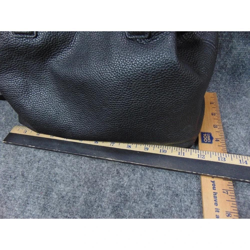 Michael Kors Suri Bucket Purse Black Leather Drawstring Tassel Chain‎ Strap